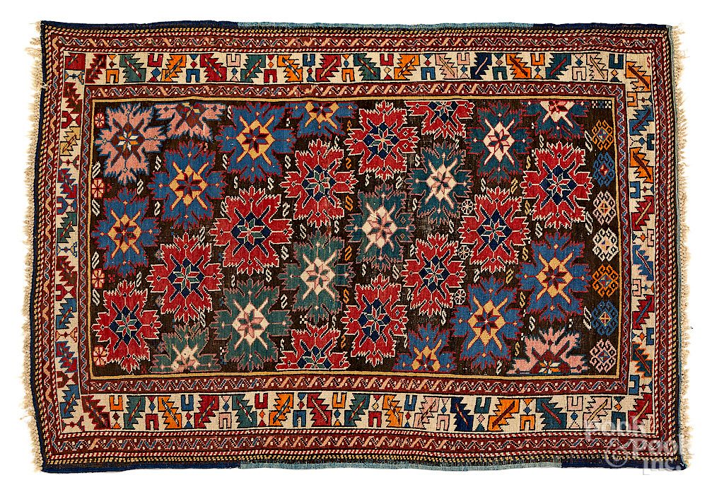 Appraisal: Caucasian carpet early th c Exclusive on Bidsquare Caucasian carpet