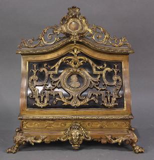 Appraisal: French Napoleon III ormolu mounted stationary stand circa the crest