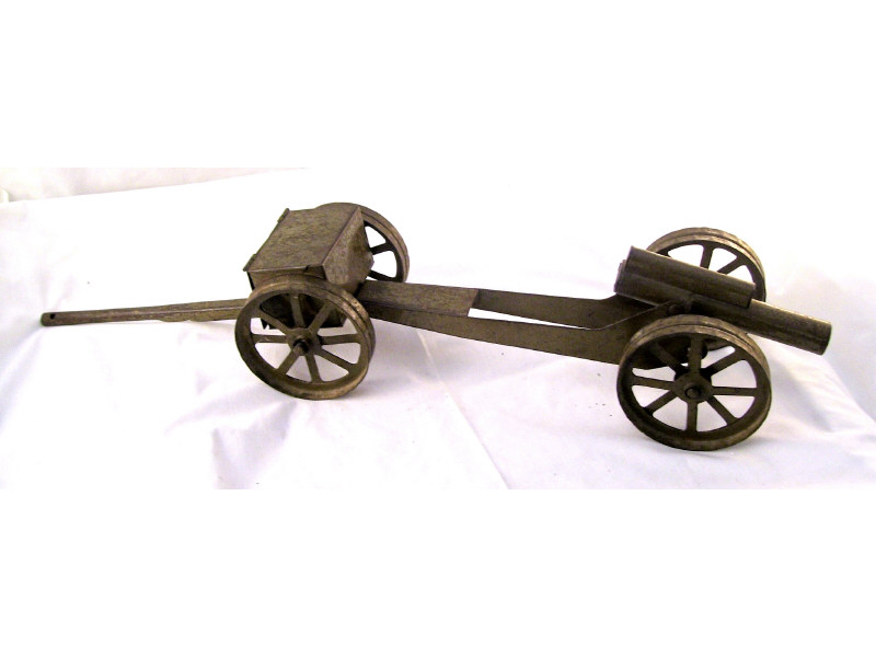 Appraisal: Artillery Cannon Ammo Cart Original army green paint with part