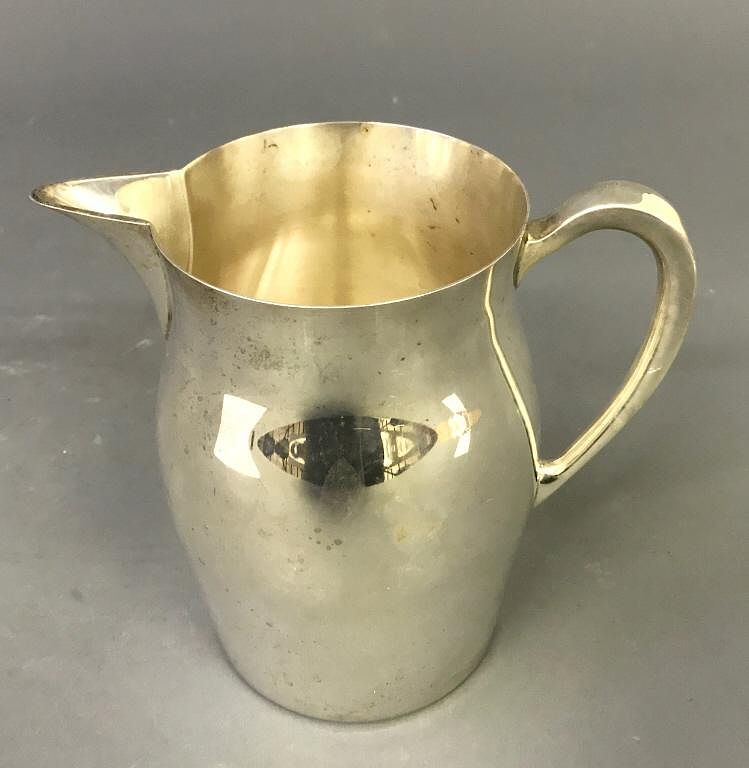 Appraisal: Sterling Silver Water Pitcher Sterling silver water pitcher h troy