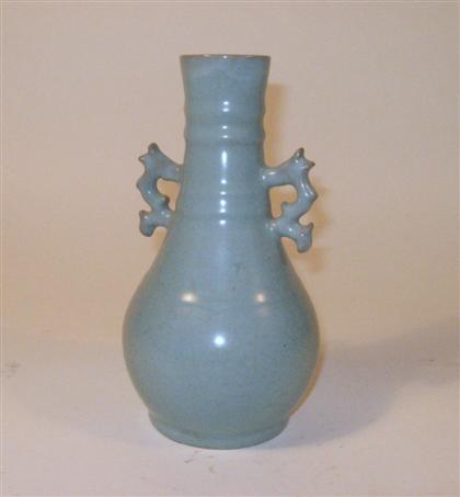 Appraisal: Chinese song-style celadon vaselate qing dynasty