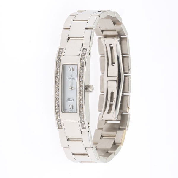 Appraisal: LADIES' FESTINA K QUARTZ WATCH long with extra link mm