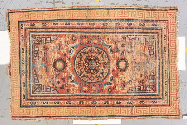 Appraisal: A Khotan rug size approximately ft in x ft in