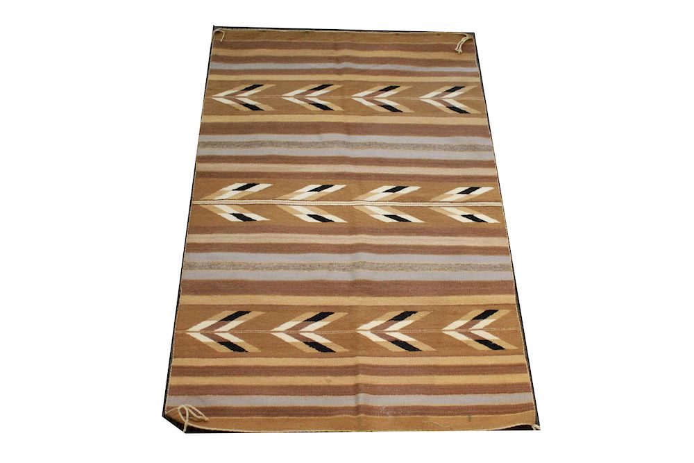 Appraisal: Native American Hand Woven Rug ' x ' Native American