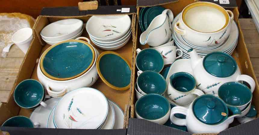 Appraisal: Large Collection of Denby Green Wheat Stoneware Dinner and Tea