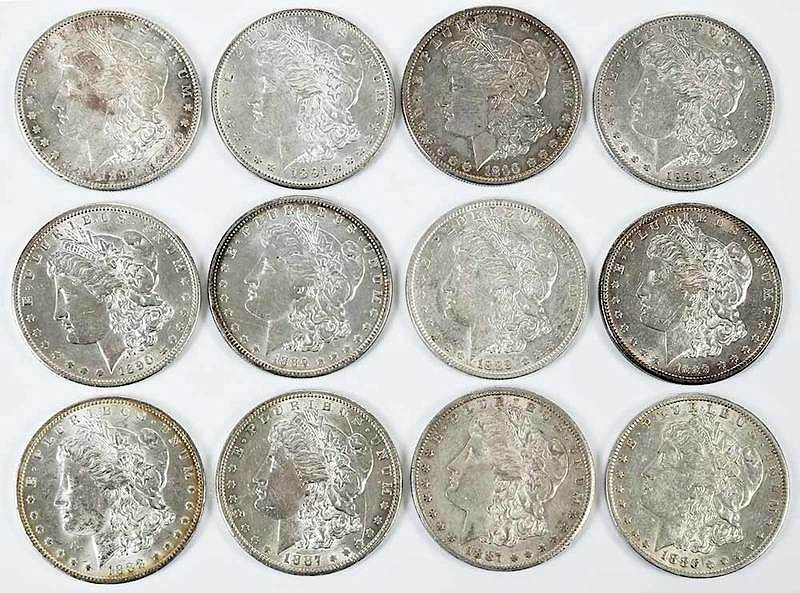 Appraisal: High Grade Morgan Dollars -O -S x -O -O x