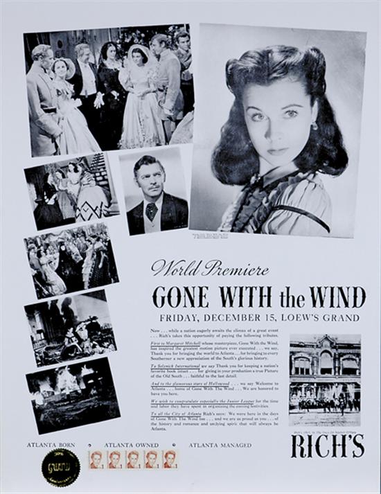 Appraisal: Darius Hill American th century GONE WITH THE WIND SERIES