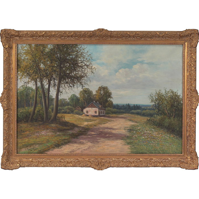 Appraisal: Wilhelm Hugo Rupprecht German - Landscape c oil on canvas