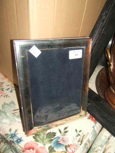 Appraisal: A RECTANGULAR SILVER PHOTOGRAPH FRAME high