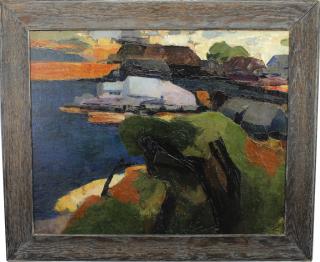 Appraisal: Vincent Drennan New York born painting of Cape Cod Oil