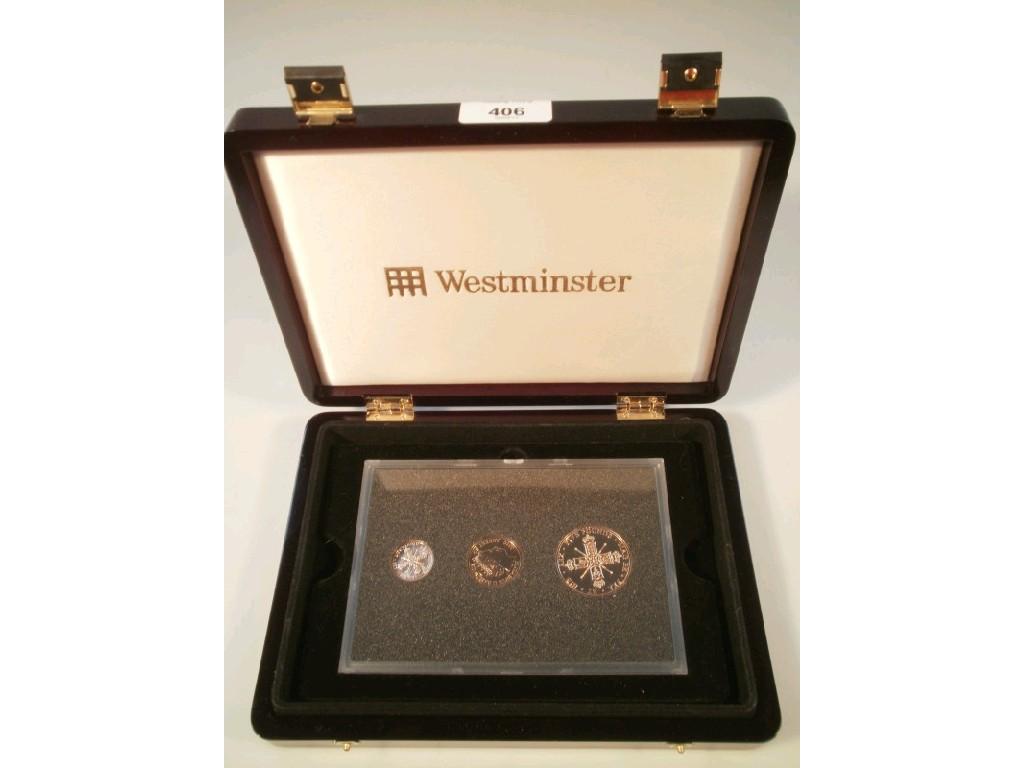 Appraisal: A Ballywick of Jersey gold proof coin set comprising double