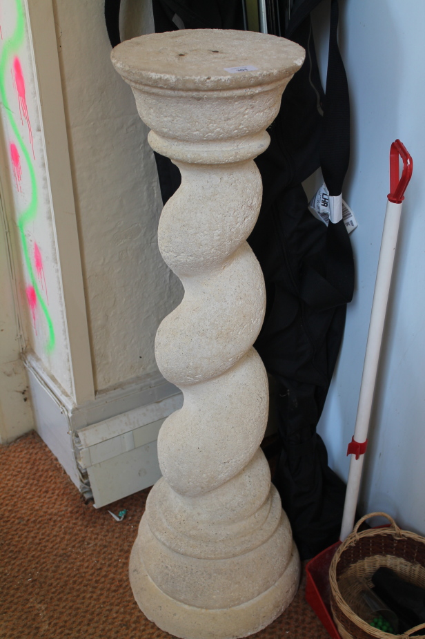 Appraisal: A reproduction stone column