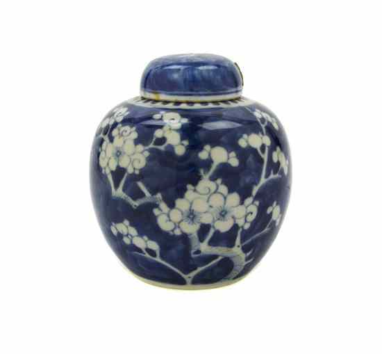 Appraisal: A Chinese Porcelain Ginger Jar of ovoid form decorated in