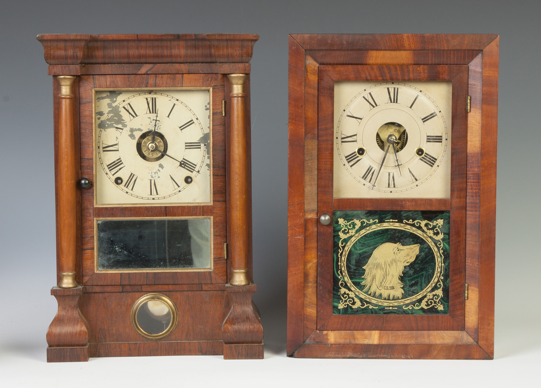 Appraisal: Seth Thomas Empire Shelf Clock Mahogany case old finish Original