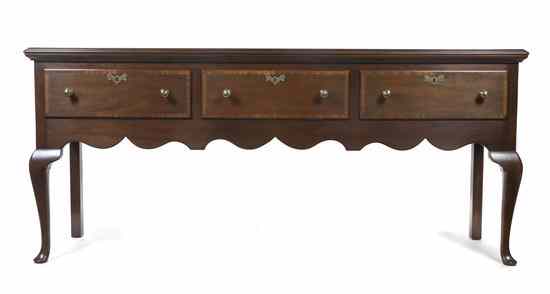 Appraisal: A Queen Anne Style Sideboard John Widdicomb having a rectangular