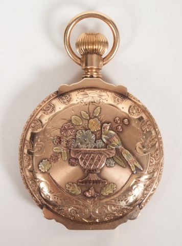 Appraisal: Gentleman's Elgin National pocket watch in a K tricolor gold