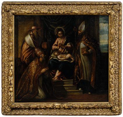 Appraisal: th century Venetian School painting the Holy Family with saints