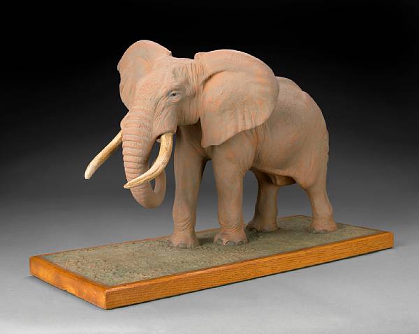 Appraisal: Scale Model of an Elephant By Louis Paul Jonas Jonas