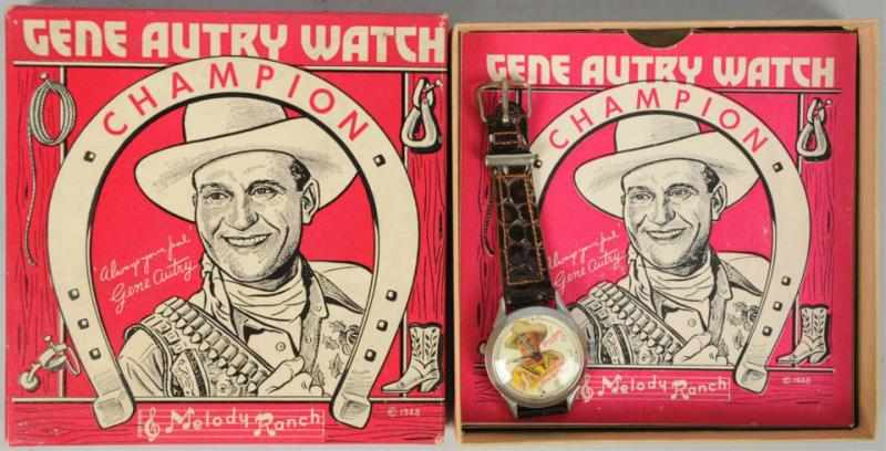 Appraisal: Gene Autry Western Character Wrist Watch Circa Made by Wilane