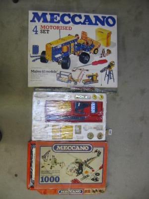 Appraisal: Three late th century Meccano sets part boxed G