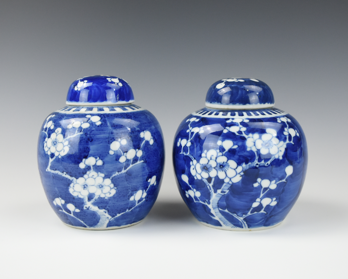 Appraisal: CHINESE BLUE WHITE JAR AND COVER - TH C Chinese