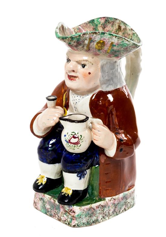 Appraisal: Sale Lot A Staffordshire Figural Ewer in the form of