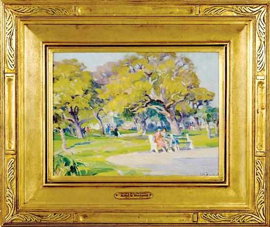 Appraisal: Mabel May Woodward Rhode Island - BATTERY PARK CHARLESTON oil