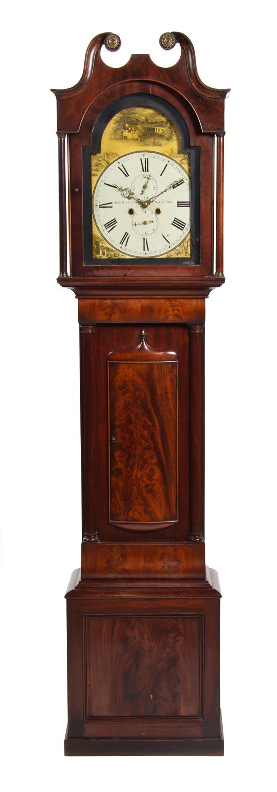 Appraisal: Sale Lot A Scottish Mahogany Tall Case Clock m d