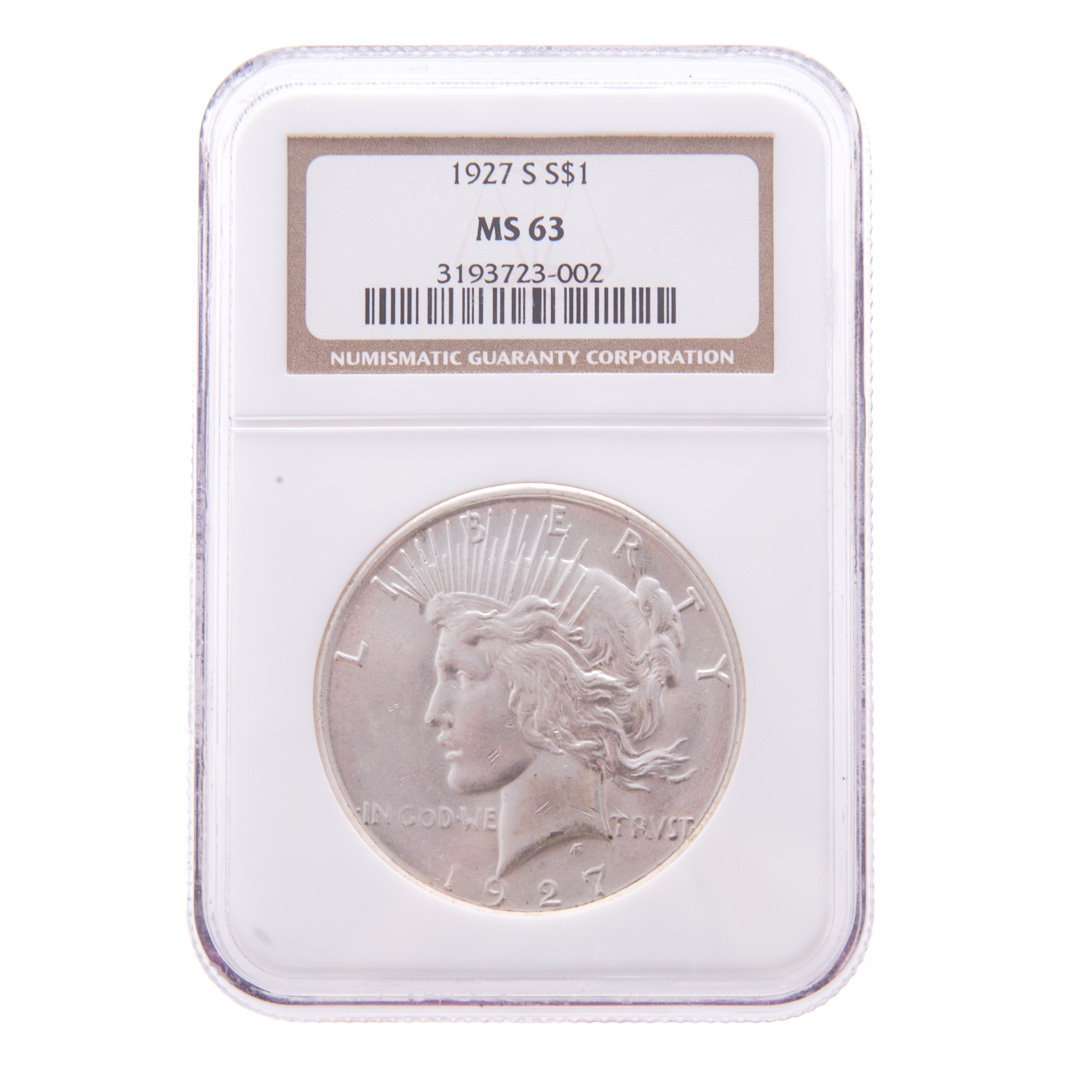 Appraisal: US -S Peace Dollar NGC MS -S NGC MS Condition