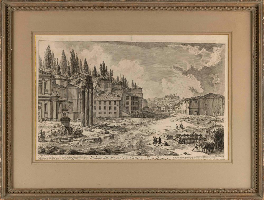 Appraisal: GIOVANNI BATTISTA PIRANESI ITALY - VEDUTA DEL SITO OV'ERA L'ANTICO