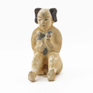 Appraisal: Early Chinese Erotic Pottery Figure Early Chinese Erotic Pottery Figure