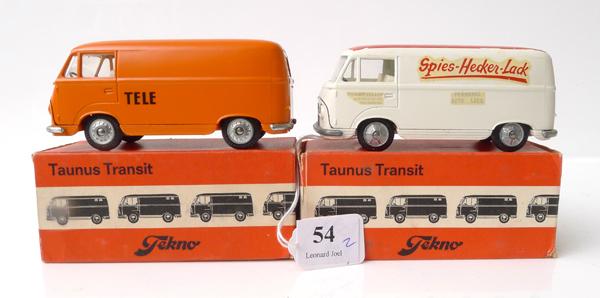 Appraisal: TWO TEKNO DENMARK TAUNUS TRANSIT MODELS INCLUDING TELE AND SPIES-HECKER-LACK