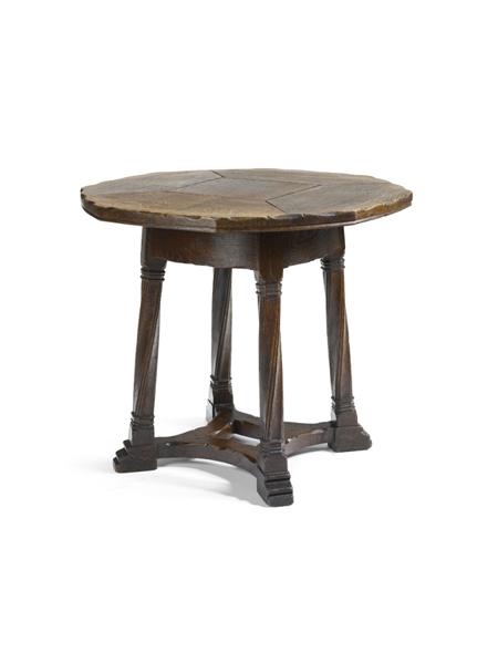 Appraisal: SIR ROBERT LORIMER - CENTRE TABLE CIRCA oak the octagonal