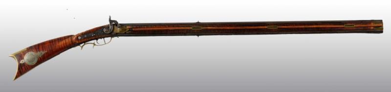 Appraisal: Kentucky Rifle Description OL BL - TB Octagonal LM Percussion