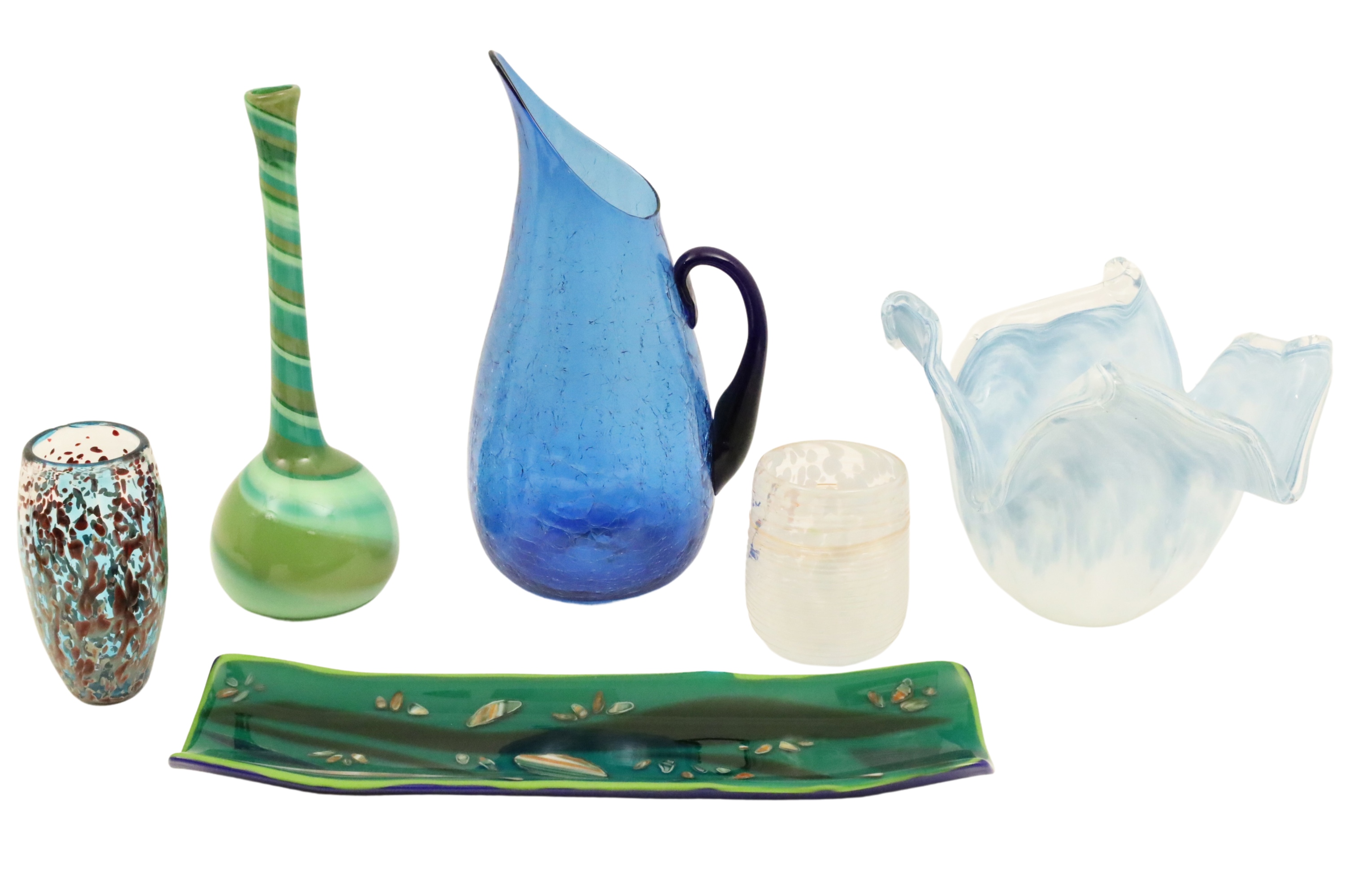 Appraisal: PIECE LOT OF ART GLASS piece lot of handblown art