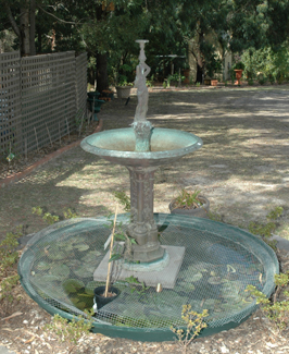 Appraisal: A REGENCY STYLE CAST IRON FOUNTAIN With three tiers united