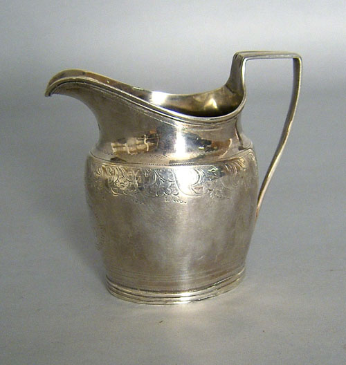 Appraisal: English silver creamer - bearing the touch IS h approx