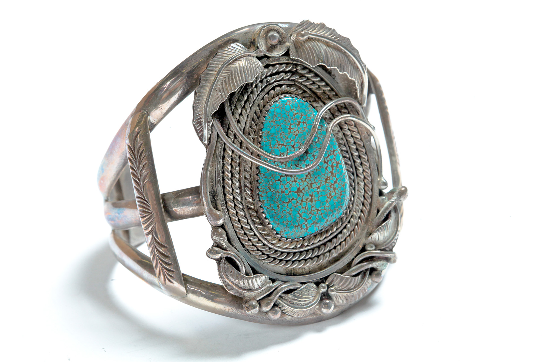 Appraisal: AMERICAN INDIAN CUFF BRACELET BY ANDY LEE KIRK NAVAJO -