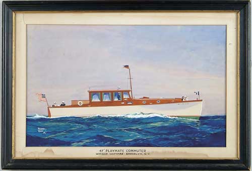 Appraisal: WORDEN G WOOD American - PLAYMATE COMMUTER Watercolor on board