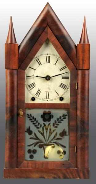 Appraisal: Brewster Ingraham Steeple Shelf Clock Description Time and strike clock