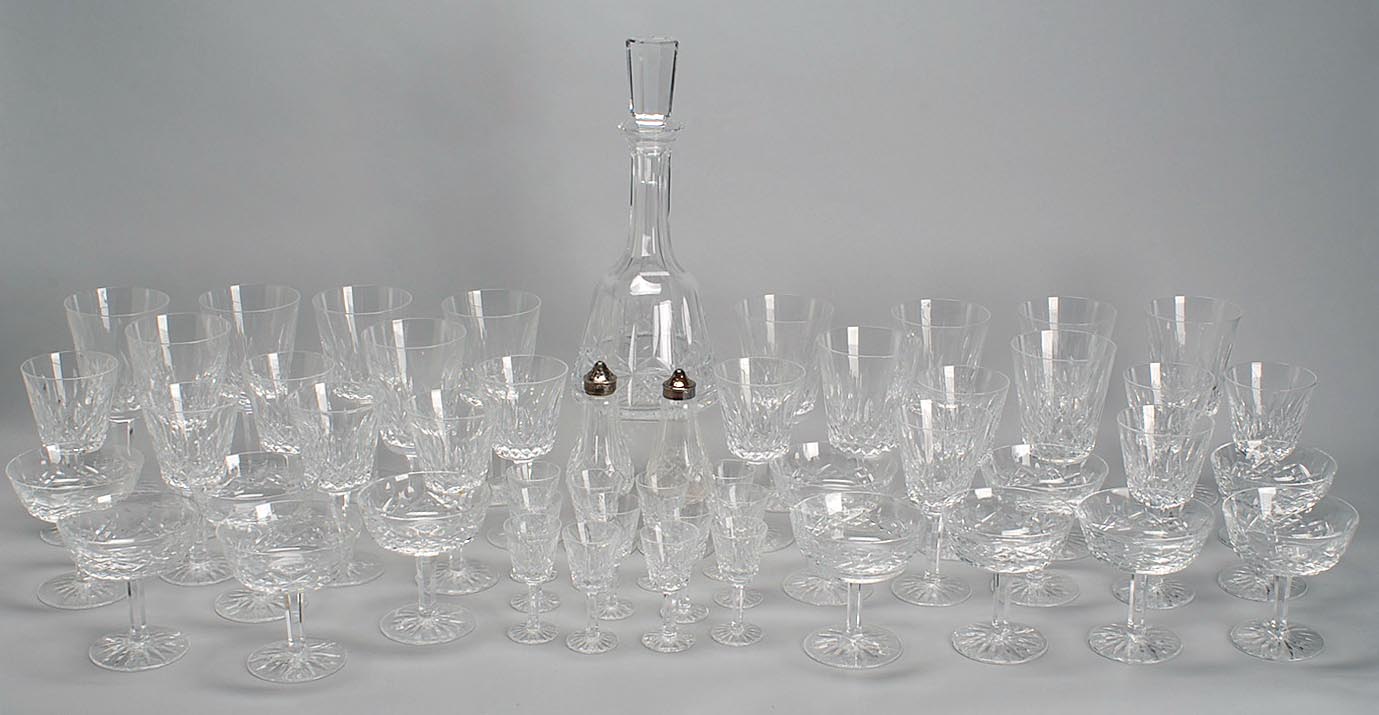 Appraisal: FORTY-EIGHT PIECES OF WATERFORD CRYSTAL STEMWARE in the Lismore pattern