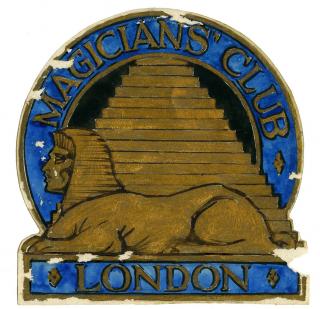 Appraisal: Thompson Clifford London Magicians Club Cabinet Decal London n d