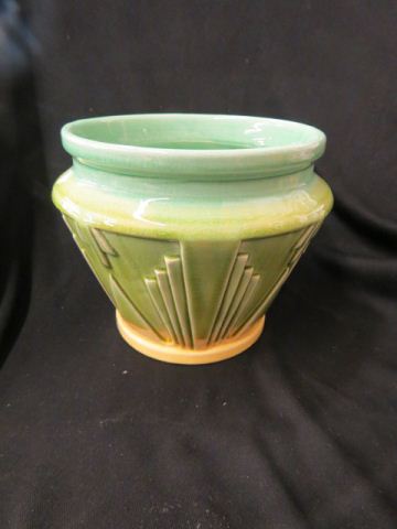 Appraisal: Art Pottery Jardiniere majolica style glaze attributed to Weller