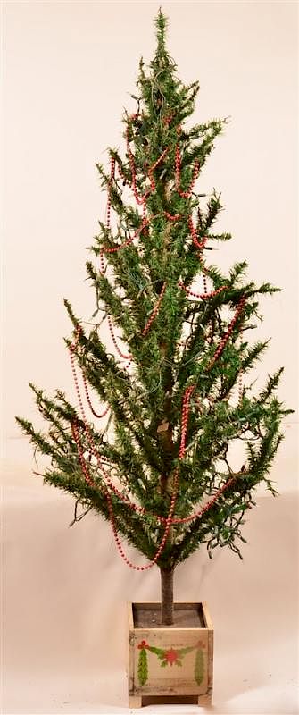 Appraisal: Vintage German Feather Christmas Tree Vintage German Feather Christmas Tree