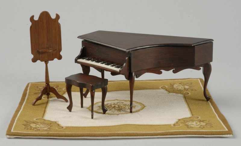 Appraisal: Ralph Partlow Doll House Harpsichord Description Beautifully made doll house