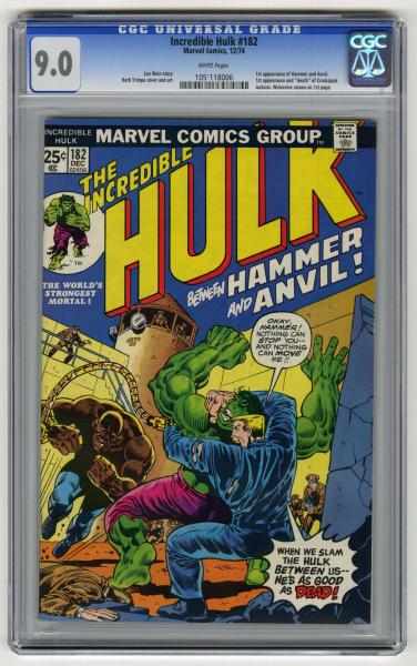 Appraisal: Incredible Hulk CGC Marvel Comics Len Wein story with Herb