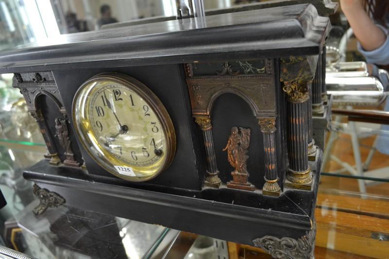 Appraisal: EARLY TH CENTURY SESSIONS COLUMNAR MANTLE CLOCK