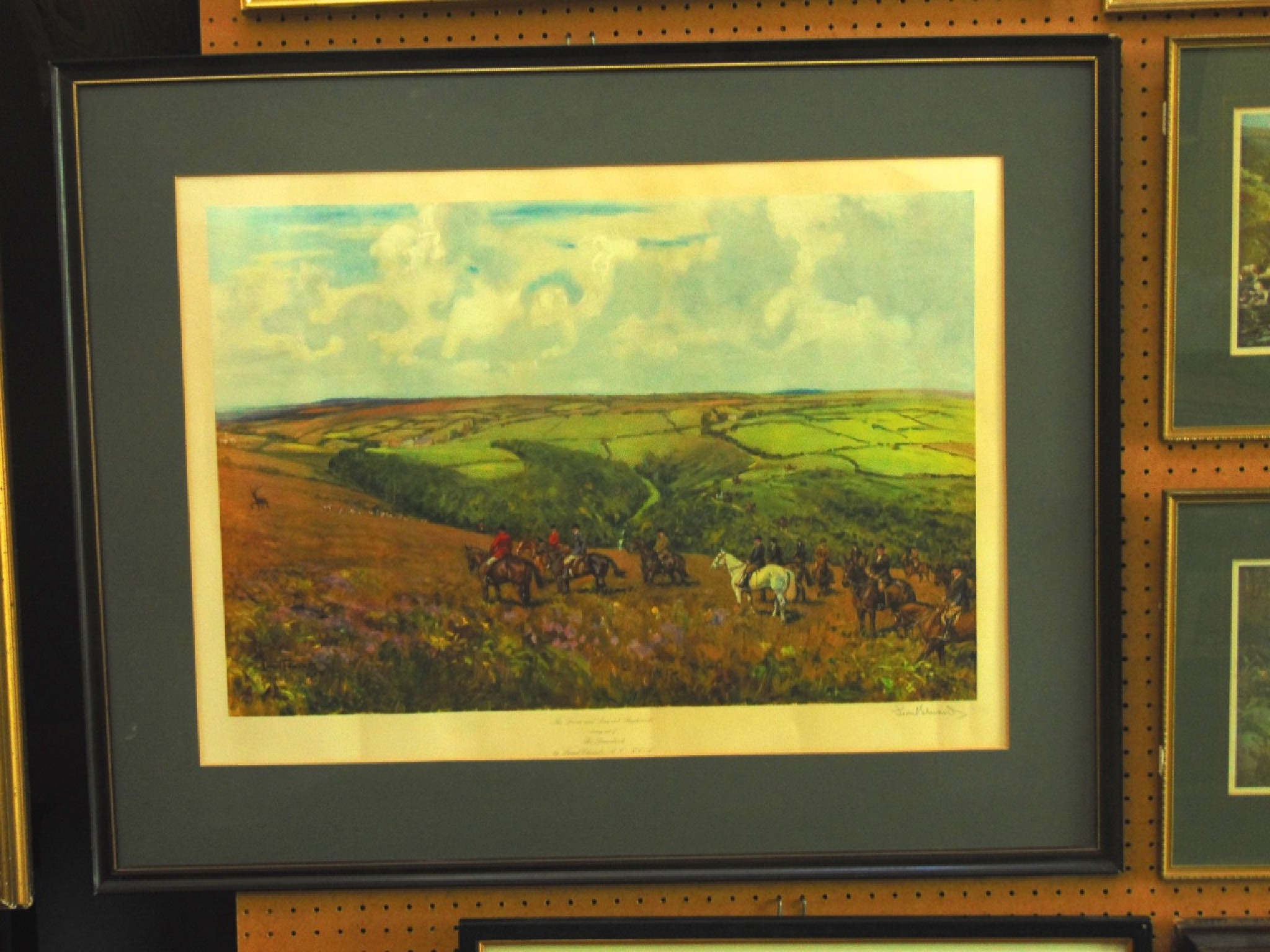 Appraisal: A signed coloured print after Lionel Edwards showing the Devon