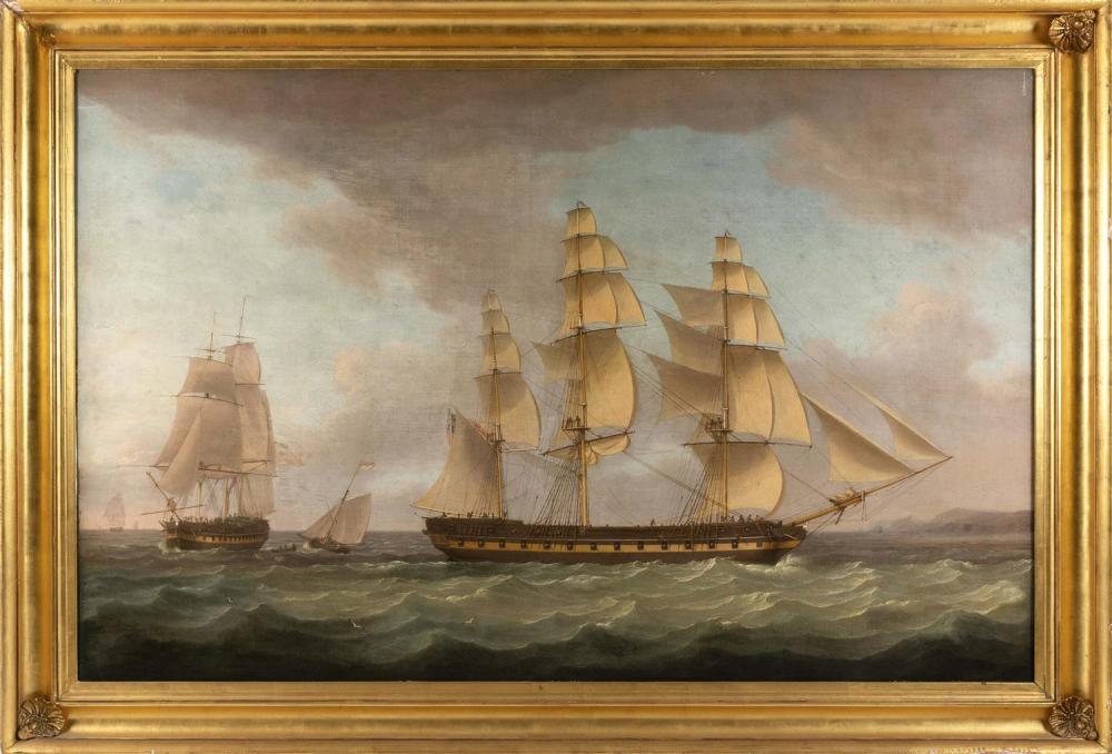 Appraisal: THOMAS WHITCOMBE UNITED KINGDOM - THE -GUN FRIGATE MEDINA IN