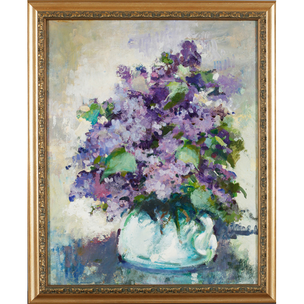 Appraisal: Ruth Bernice Anderson - floral still life with lilacsoil on